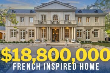 Touring an $18,800,000 French Chateau Inspired listing situated in Bel Air