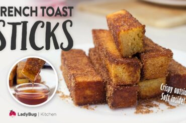 FRENCH TOAST STICKS - Easy Crispy Cinnamon French Toast Recipe