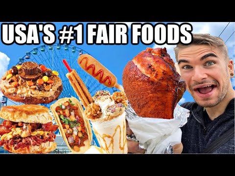 Eating ALL of USA's TOP INSANE FAIR FOODS! America's BEST Food & Most DANGEROUS Foods! Eating ALL of USA's TOP INSANE FAIR FOODS! America's BEST Food & Most DANGEROUS Foods!