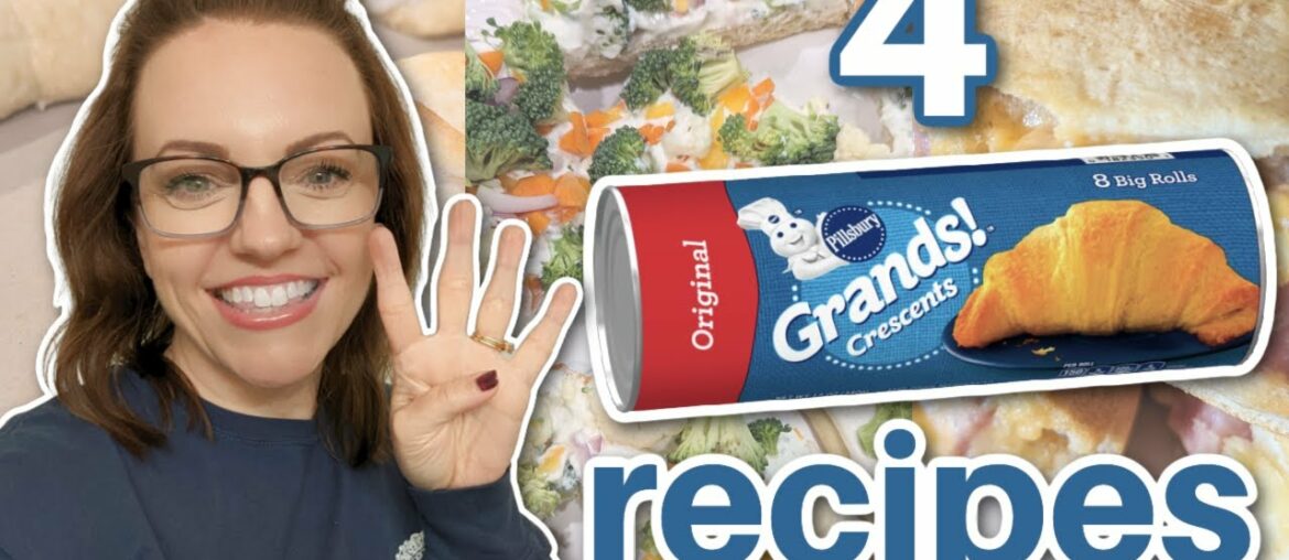 4 Quick & Easy Crescent Rolls recipes! | Easy Appetizers! 4 Quick & Easy Crescent Rolls recipes! | Easy Appetizers!