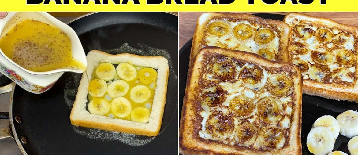 Delicious Banana Bread Toast Recipe | Easy Breakfast Recipe | French Toast | Rukhsana's Kitchen Delicious Banana Bread Toast Recipe | Easy Breakfast Recipe | French Toast | Rukhsana's Kitchen