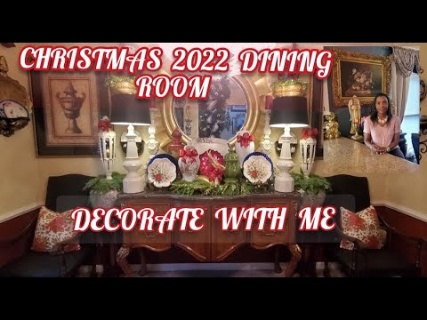 Christmas 2022 Dining Room/Decorate With Me/ Christmas 2022 Dining Room/Decorate With Me/