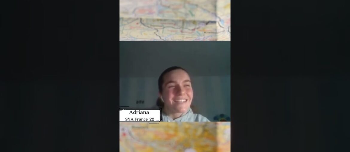 Adriana on her favorite French food