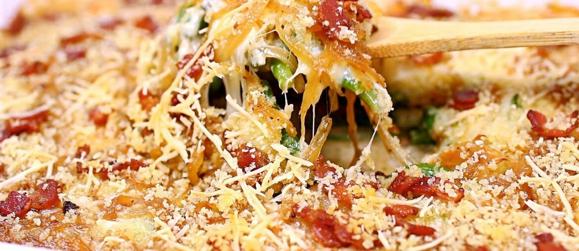 French Onion Green Bean Casserole Recipe – Thanksgiving Green Bean Side Dish French Onion Green Bean Casserole Recipe - Thanksgiving Green Bean Side Dish