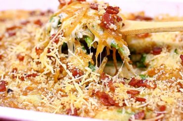 French Onion Green Bean Casserole Recipe - Thanksgiving Green Bean Side Dish