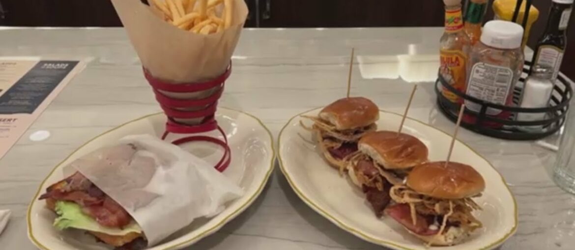 Halloween Night in Downtown Las Vegas and Bacon Nation in the D casino. Brand New Restaurant!