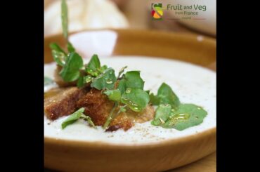 Recipe of French Garlic roasted creamy soup -