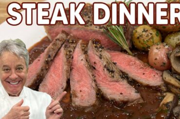 Steak with a Red Wine Reduction - Chef Jean-Pierre