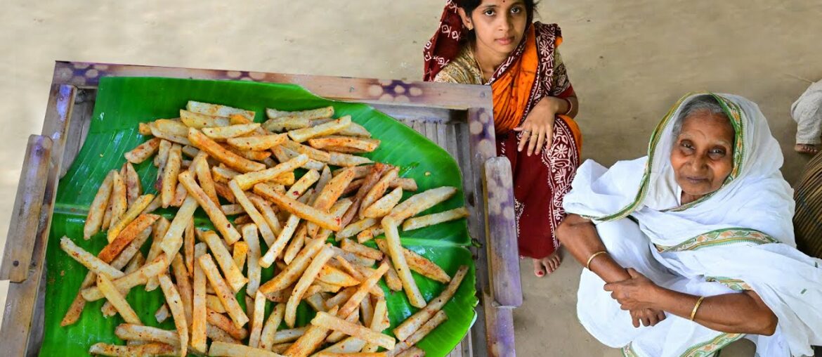 How to Make Crispy French Fries Recipe | Homemade Perfect French Fries Recipe by Limu & Grandmother