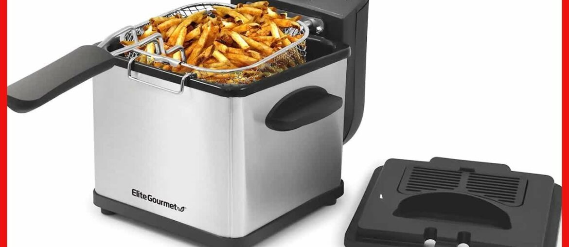 Elite Gourmet EDF-1607 800-Watt Mesh Basket 1.6 Quart / 6.5 Cup Oil Capacity Elite Gourmet EDF-1607 800-Watt Mesh Basket 1.6 Quart / 6.5 Cup Oil Capacity