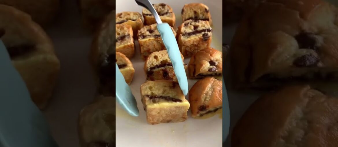 Amazing Nutella stuffed brioche french toast rolls!