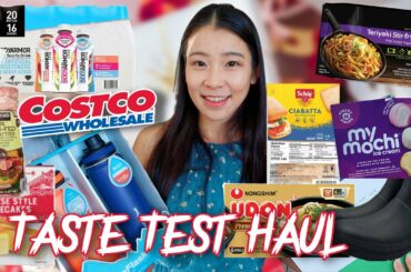 Huge Costco haul & Taste Test| Udon noodles, MADELEINES, cocoa cookie cup, Costco rainboots