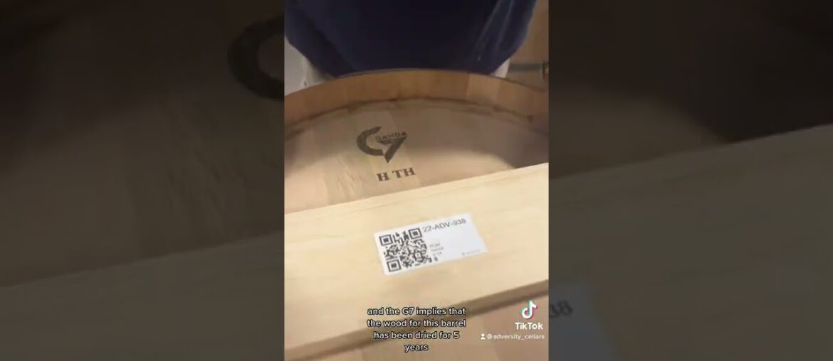 Gamba G7 French Oak Barrels. #winemaker #wine #winebarrels #gamba #winelover #russellbevan #winetalk