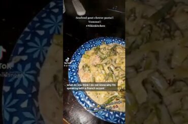 #Nikiskitchen French accent, pasta, food, shrimp, Yummy