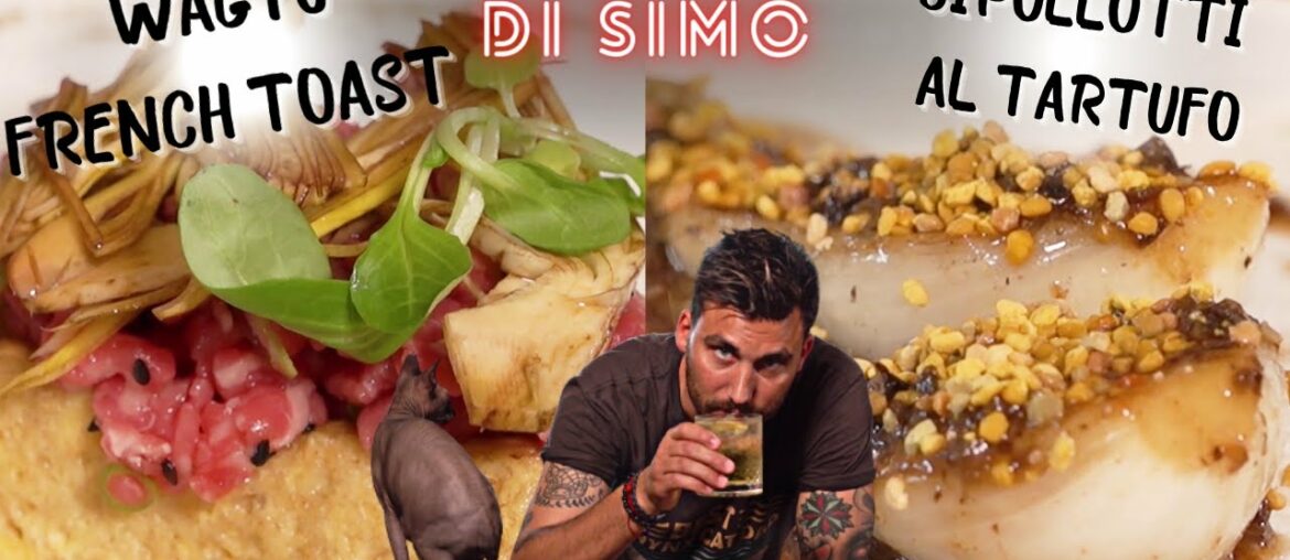 FRENCH TOAST TARTARE DI WAGYU E CARCIOFI | CIPOLLOTTI PIASTRATI AL BURRO E TARTUFO - A casa di Simo