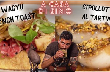 FRENCH TOAST TARTARE DI WAGYU E CARCIOFI | CIPOLLOTTI PIASTRATI AL BURRO E TARTUFO - A casa di Simo