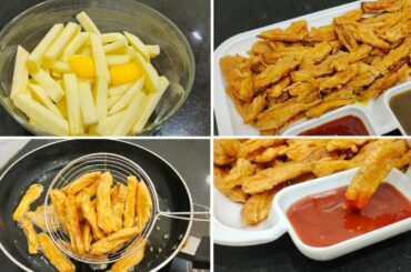 Crispy Egg French Fries Recipe | Easy Egg French Fries | Egg Snacks Recipe | Tasty Food