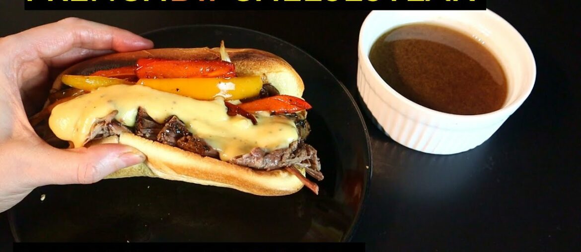French Dip Cheesesteak Sandwich French Dip Cheesesteak Sandwich