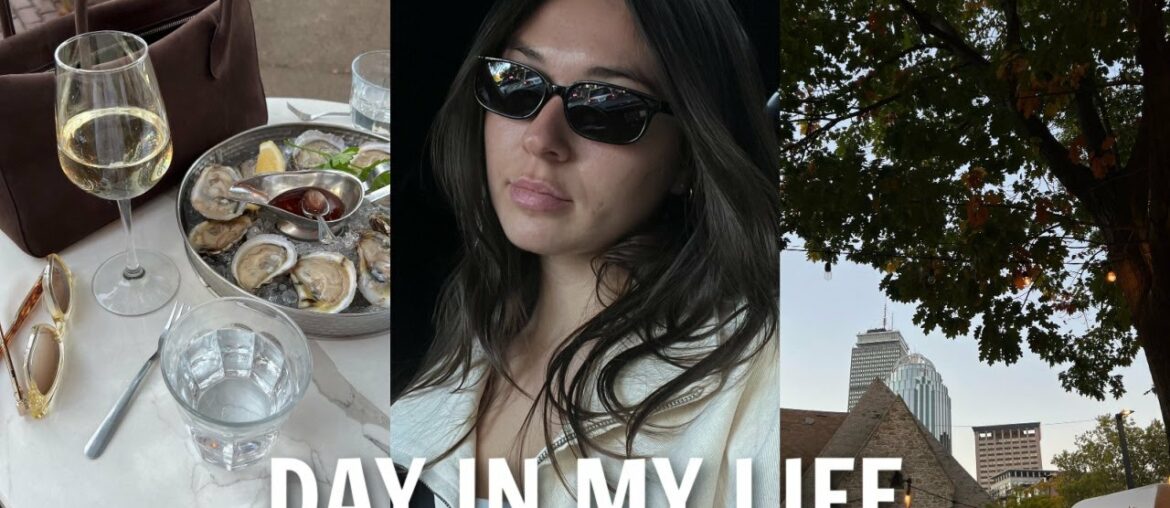 VLOG: fall friday in boston, shopping, chatty grwm + wine night!