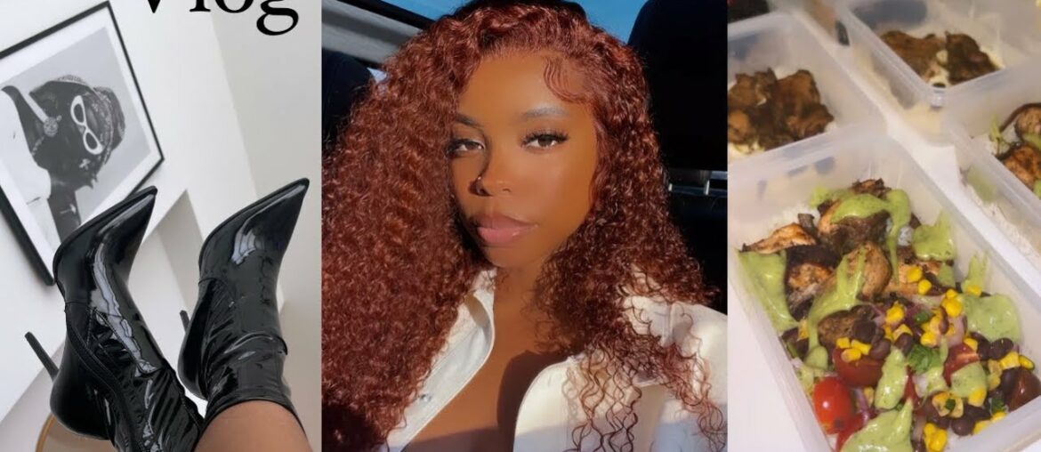 VLOG: MEAL PREP WITH ME, FIRE BOOTS, EXCITING REVEAL, DAY OUT WITH MA + MORE