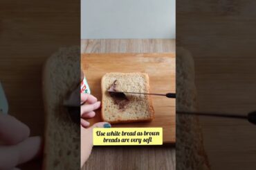 Nutella french toast | French toast recipe | French toast | Egg recipes | Breakfast ideas #ytshorts