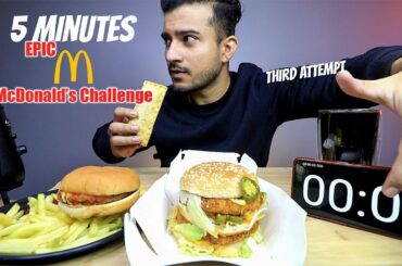 McDONALD's MEAL CHALLENGE | MAHARAJA MAC, PIZZA McPUFF, McALOO TIKKI, FRENCH FRIES | FOOD CHALLENGE