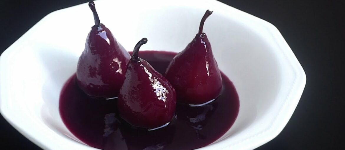 French Pears in Red Wine