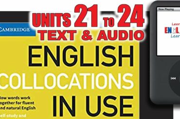 English Collocations in Use - Units 21 to 24