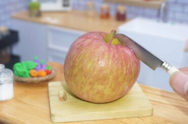 How To Miniature Apple Cake Super Moist French Apple Cake | ASMR Cooking Mini Food