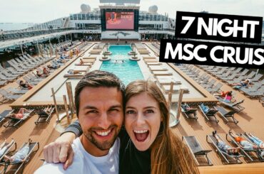 7 Night Cruise to Spain, Italy & France! | MSC Grandiosa Full Ship Tour (his first cruise ever!)