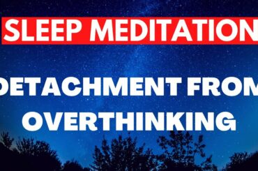 Guided Sleep Meditation for Detachment from Overthinking - Snowy train journey in the French Alps
