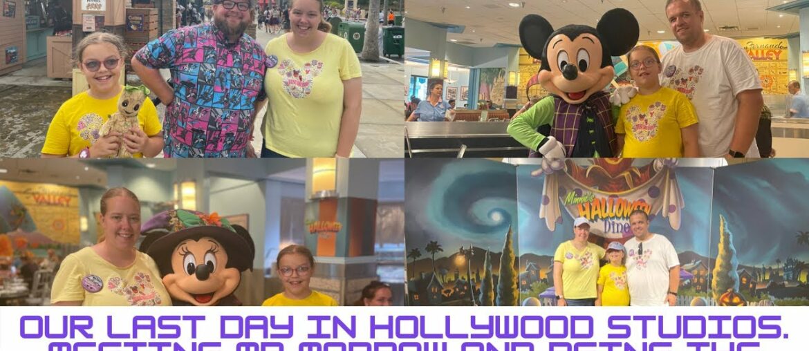 Last day in @Disney Parks #hollywoodstudios, meeting@Paging Mr. Morrow & dining a hollwyood & vine