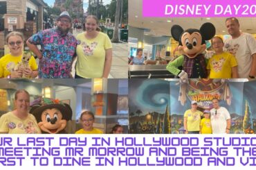Last day in @Disney Parks #hollywoodstudios, meeting@Paging Mr. Morrow & dining a hollwyood & vine