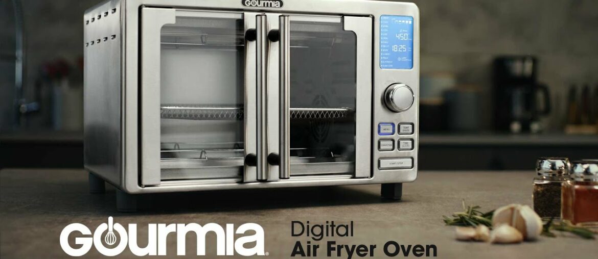 Meet the Gourmia 6-Slice Digital Air Fryer Oven with 14 Functions & Single-Pull French Doors Meet the Gourmia 6-Slice Digital Air Fryer Oven with 14 Functions & Single-Pull French Doors