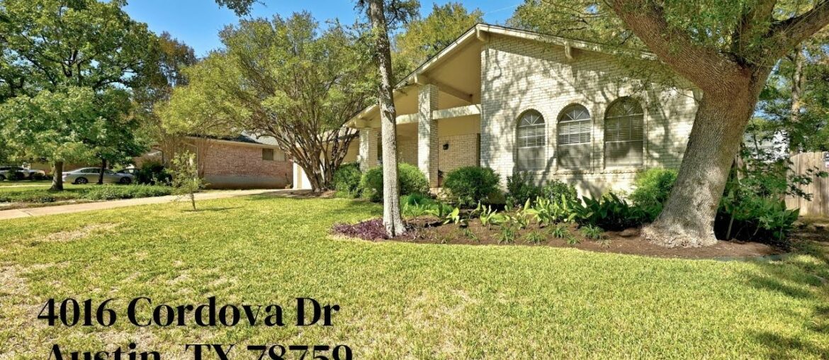 4016 Cordova Dr | Austin, TX 78759 4016 Cordova Dr | Austin, TX 78759