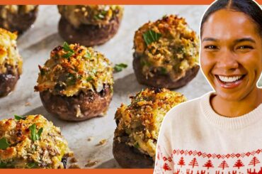 How To Make The Cheesiest Stuffed Mushrooms | Delish