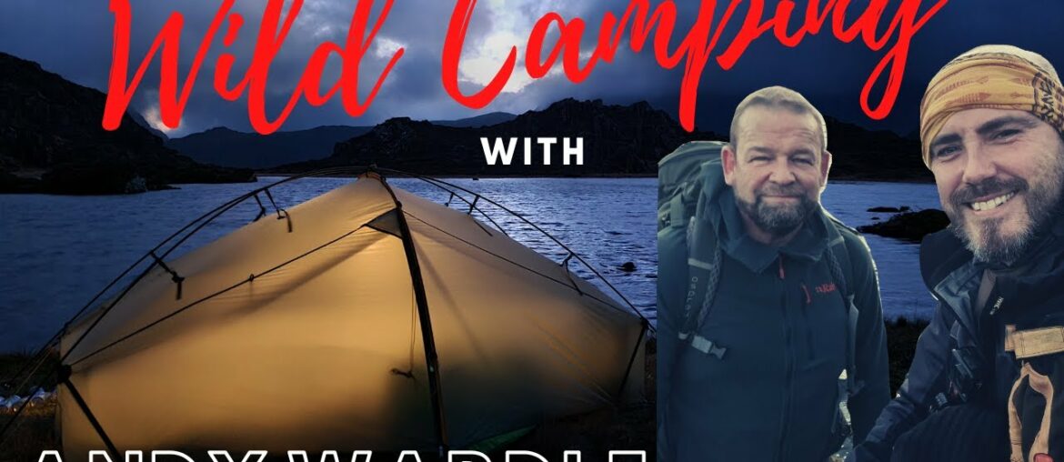 UK Mountain Tarn Wild Camping with Andy Wardle in STRONG WINDS & 4 Season Tents