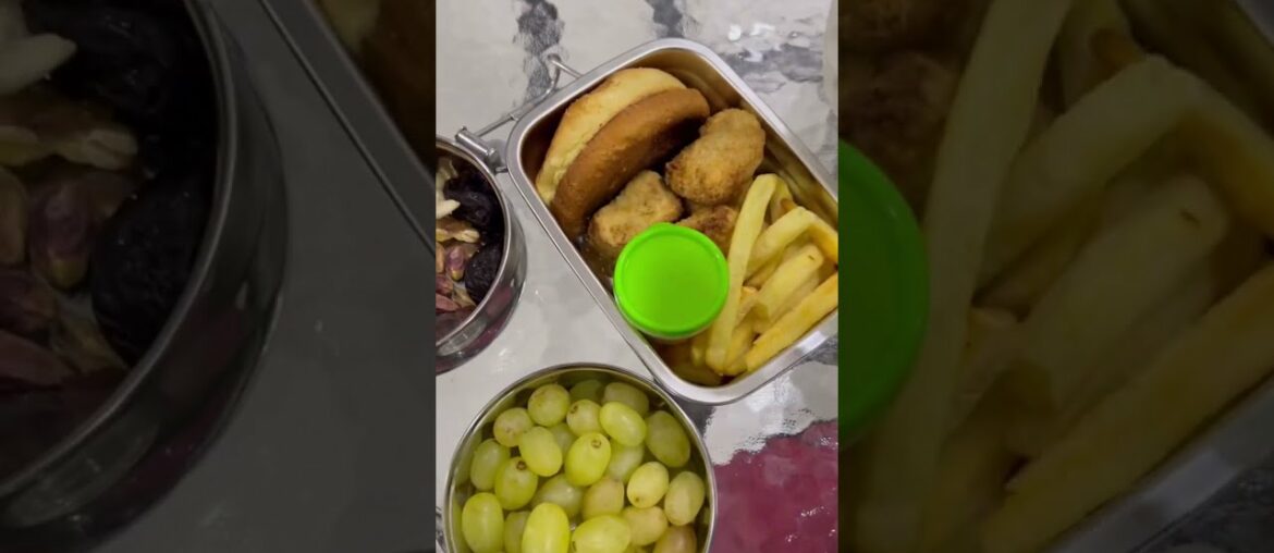 Kids Lunch box today/Lunch recipe|French fries /home made Bun /Chicken nuggets/ #shorts #shortsfeed Kids Lunch box today/Lunch recipe|French fries /home made Bun /Chicken nuggets/ #shorts #shortsfeed