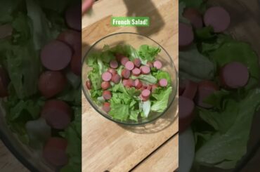French Salad #salad #vegetables #green #viral #shorts #trending