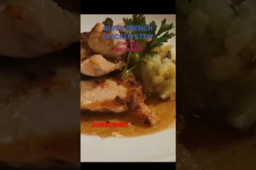 QUICK FRENCH CHICKEN STEW/ CHICKEN FRICASSE'E WITH CREAMY SAUCE by @maevlogdiaries #shorts
