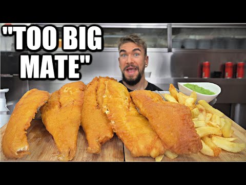 UNDEFEATED GIANT FISH & CHIPS CHALLENGE (Ireland's Biggest) | United Kingdom Fish and Chips UNDEFEATED GIANT FISH & CHIPS CHALLENGE (Ireland's Biggest) | United Kingdom Fish and Chips