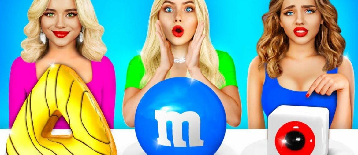 Big, Medium and Small Plate Challenge | Only One Geometric Shape Food Eating by RATATA CHALLENGE Big, Medium and Small Plate Challenge | Only One Geometric Shape Food Eating by RATATA CHALLENGE