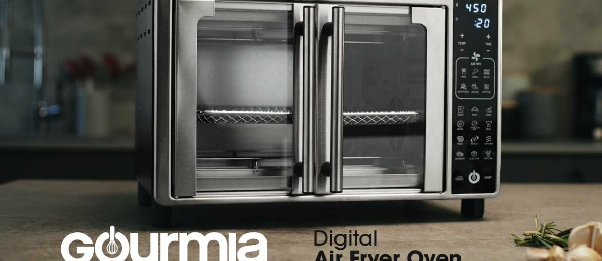 Meet the Gourmia 6-Slice Digital Air Fryer Oven with 19 Presets & Single-Pull French Doors Meet the Gourmia 6-Slice Digital Air Fryer Oven with 19 Presets & Single-Pull French Doors