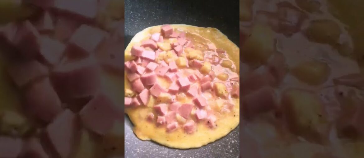 Sausages & French fries Omelette #shorts