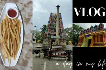 Homemade french fries recipe | A trip  to halasur subramanya temple and shiva temple karnataka