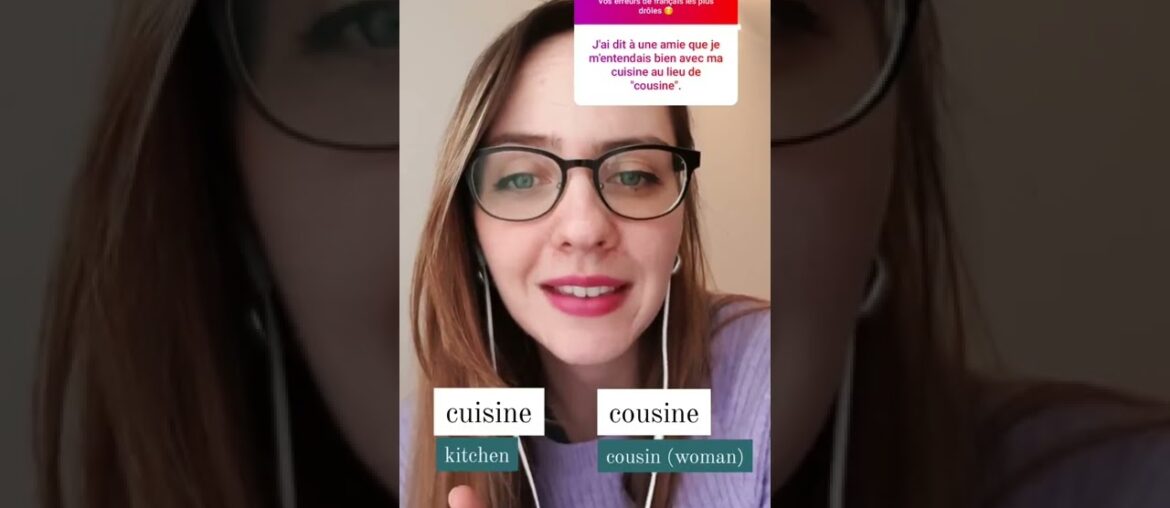 French Pronunciation: Cousine vs Cuisine | StreetFrench.org