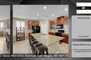 9762 West Meranto Avenue, Las Vegas, NV 89178
