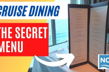 Don't miss out on the SECRET MENU on Norwegian Cruise Line (NCL)