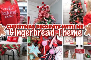 CHRISTMAS DECORATE WITH ME / GINGERBREAD THEME - GINGERBREAD KITCHEN AND DINING ROOM - SINTEAN TREE