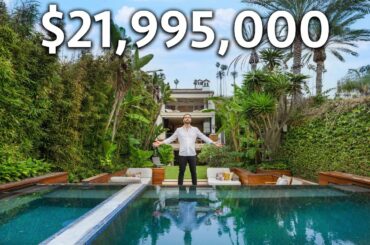 Inside CALIFORNIA Beachfront Home With a TROPICAL Garden!